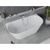 Mexen Oval Slim свободностояща вана до стената 170 x 80 см, бяла, хромиран