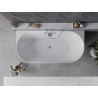 Mexen Oval Slim свободностояща вана до стената 170 x 80 см, бяла, хромиран