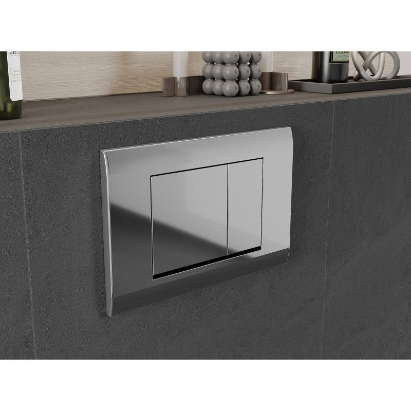 Mexen Fenix 01 бутон за промиване, лъскав хром - 600101