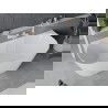 Mexen Oval Slim самостоятелна облицовка за вана 170 x 80 см, бяла, бял преливник - 52661708000-20