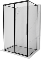 Mexen Rox-3S L душ кабина с 3 стени плъзгаща се лява 155 x 120 см, черна рамка,