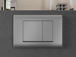 Mexen Fenix 01 бутон за изплакване, матиран хром - 600102