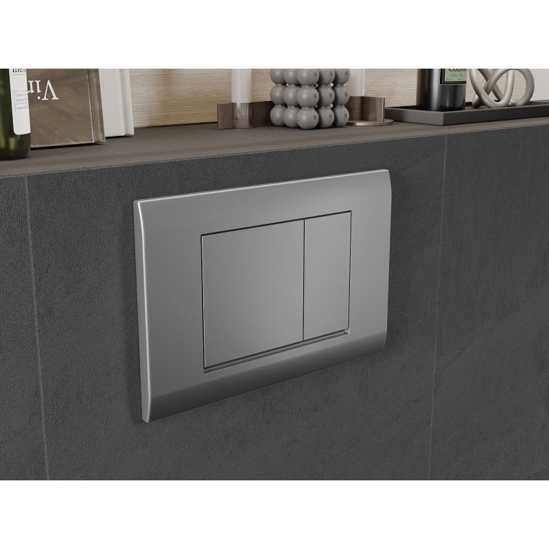 Mexen Fenix 01 бутон за изплакване, матиран хром - 600102