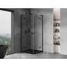 Mexen Mist-H L Duo отваряща се душ кабина 120 x 120 см, прозрачна, черна - 8A5L-120L-120P-70-00