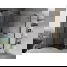 Mexen Mist-H L Duo отваряема душ кабина 75 x 70 см, прозрачна, черна - 8A5L-075L-070P-70-00