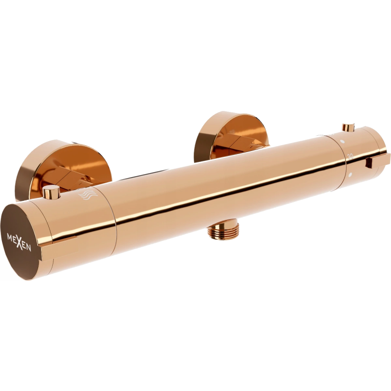 Mexen Kai термостатичен душ комплект, розово злато - 77100-60