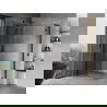 Mexen Mist-H L Duo двукрила душ кабина 90 x 80 см, прозрачна, черна - 8A5L-090L-080P-70-00