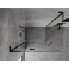 Mexen Mist-H L Duo душ кабина с отваряща се врата 105 x 80 см, прозрачна, черна - 8A5L-105L-080P-70-00