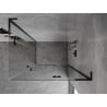 Mexen Mist-H L Duo душ кабина плъзгаща се 80 x 120 см, прозрачна, черна - 8A5L-080L-120P-70-00