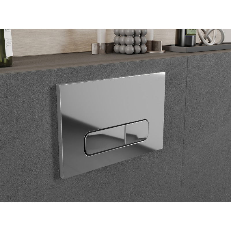 Mexen Fenix 02 бутон за промиване, лъскав хром - 600201