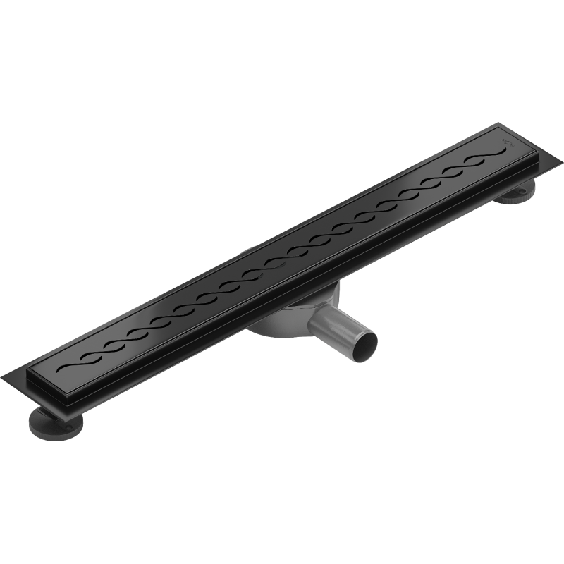 Mexen Flat 360° M18 въртящ се линеен отвод 60 cm, черен - 1723060-40