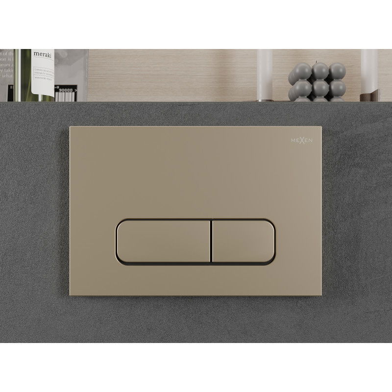 Mexen Fenix 02 бутон за промиване, златен шампанско - 600204