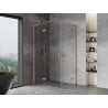 Mexen Mist-H L Duo душ кабина с панти 85 x 80 cm, прозрачна, матирана мед - 8A5L-085L-080P-65-00