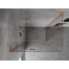 Mexen Mist-H L Duo душ кабина с люлеещи се врати 95 x 85 см, прозрачна, четкана мед - 8A5L-095L-085P-65-00
