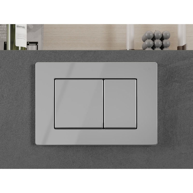 Mexen Fenix 03 бутон за промиване, лъскав хром - 600311