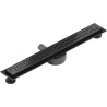 Mexen Flat 360° M15 въртящ се линеен сифон 50 cm, черен - 1724050-40