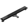 Mexen Flat 360° M15 въртящ се линеен сифон 50 cm, черен - 1724050-40