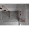 Mexen Mist-H L Duo душ кабина с отварящи се врати 85 x 110 см, прозрачна, матирана мед - 8A5L-085L-110P-65-00