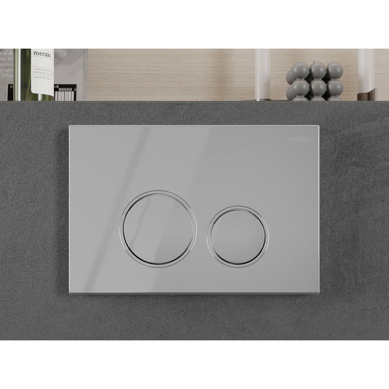 Mexen Fenix 05  бутон за промиване, лъскав хром - 600501