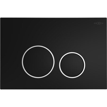 Mexen Fenix 05  бутон за промиване, черен мат - 600503