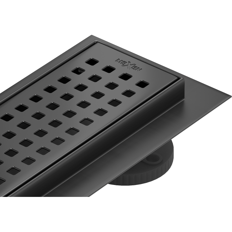 Mexen Flat 360° M08 въртящ се линеен отвод 60 cm, черен - 1725060-40