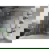 Mexen Mist-H L Duo душ кабина с лява врата 85 x 80 см, прозрачна, златна - 8A5L-085L-080P-50-00