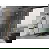 Mexen Mist-H L Duo душ кабина с врати 85 x 90 см, прозрачна, златна - 8A5L-085L-090P-50-00