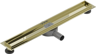 Mexen Flat 360° корпус за линейно въртящ се сифон 70 см, златен - 1540070