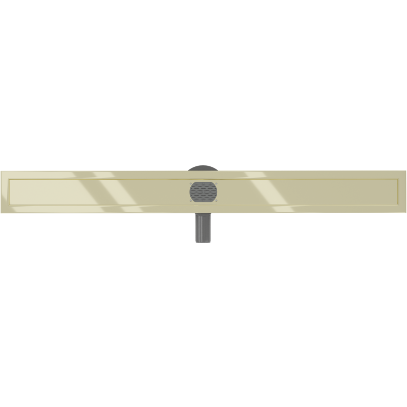 Mexen Flat 360° корпус за линеен отвод въртящ се 90 см, златен - 1540090