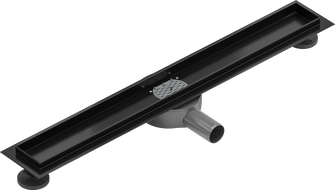 Mexen Flat 360° корпус за линейно оттичане въртящ 50 см, черен - 1740050