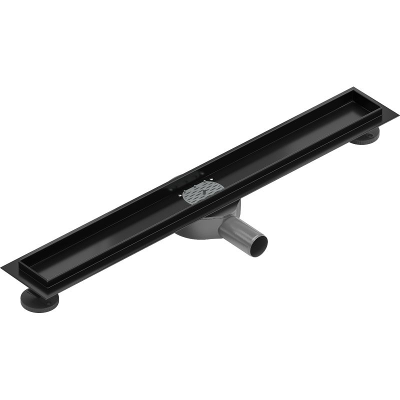 Mexen Flat 360° корпус за линеен отток въртящ се 60 см, черен - 1740060