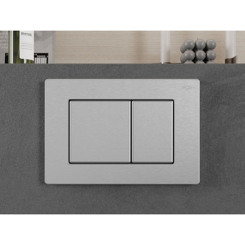 Mexen Fenix 03 бутон за промиване, инокс - 600312