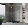 Mexen Mist-H L Duo отваряща се душ кабина 120 x 100 см, прозрачна, златна - 8A5L-120L-100P-50-00