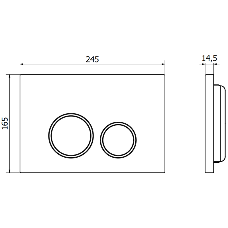 Mexen Fenix 06 бутон за изплакване, червен - 600627