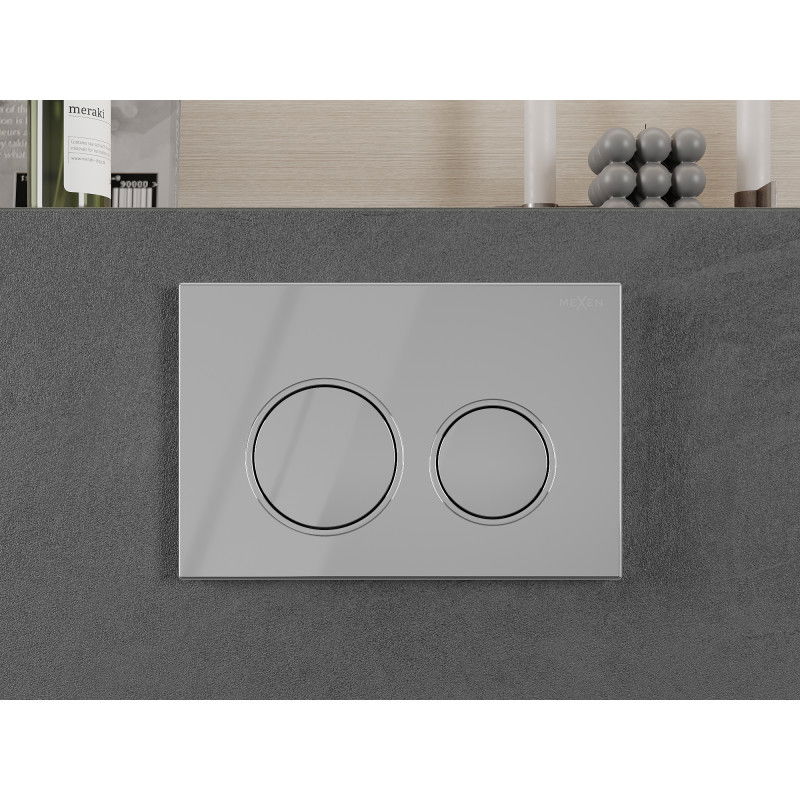 Mexen Fenix 07 XS бутон за измиване, лъскав хром - 600701