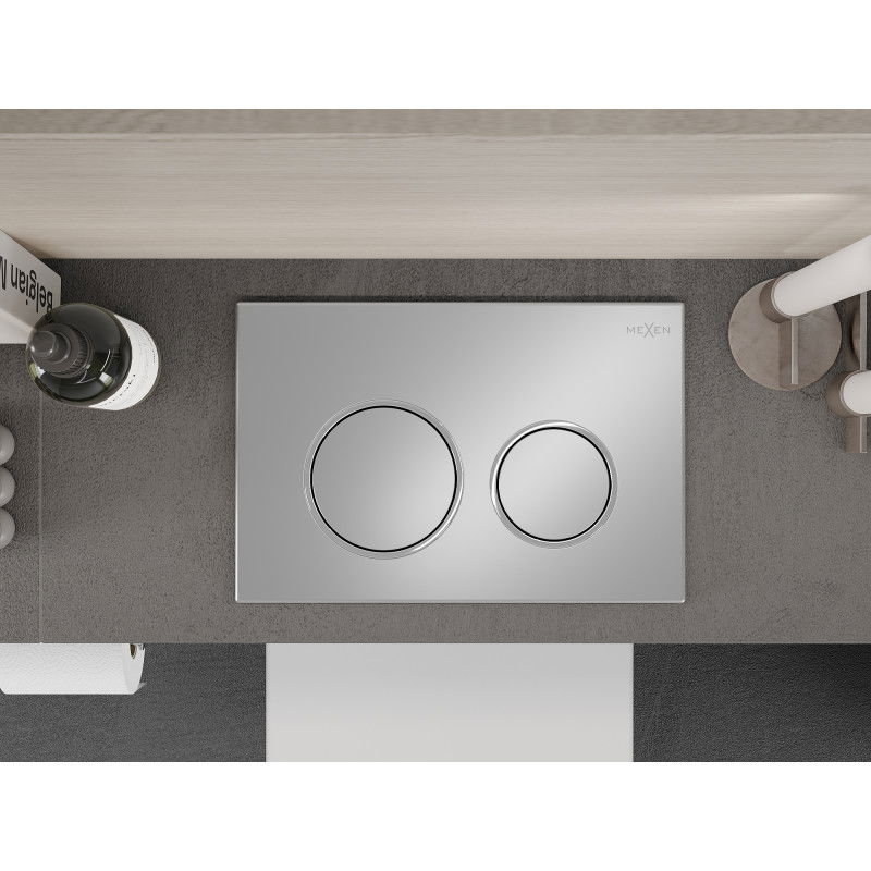 Mexen Fenix 07 XS бутон за промиване, матов хром - 600702