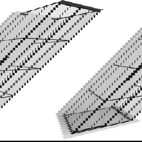 Mexen Rox-3S L тристенна плъзгаща се дясна душ кабина 100 x 100 см, черна решетка, черна - 8C2L-100-100-70-77-3S-P