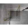 Mexen Mist-H L Duo кабина за душ с отварящи се врати 70 x 70 см, прозрачна, злато мат - 8A5L-070L-070P-55-00