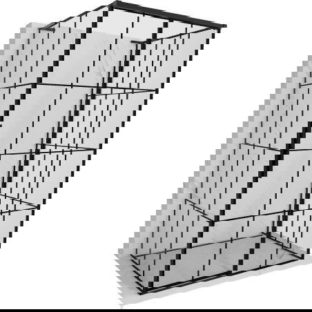 Mexen Rox-3S L тристенна плъзгаща се дясна душ кабина 110 x 100 cm, черна решетка, черна - 8C2L-110-100-70-77-3S-P