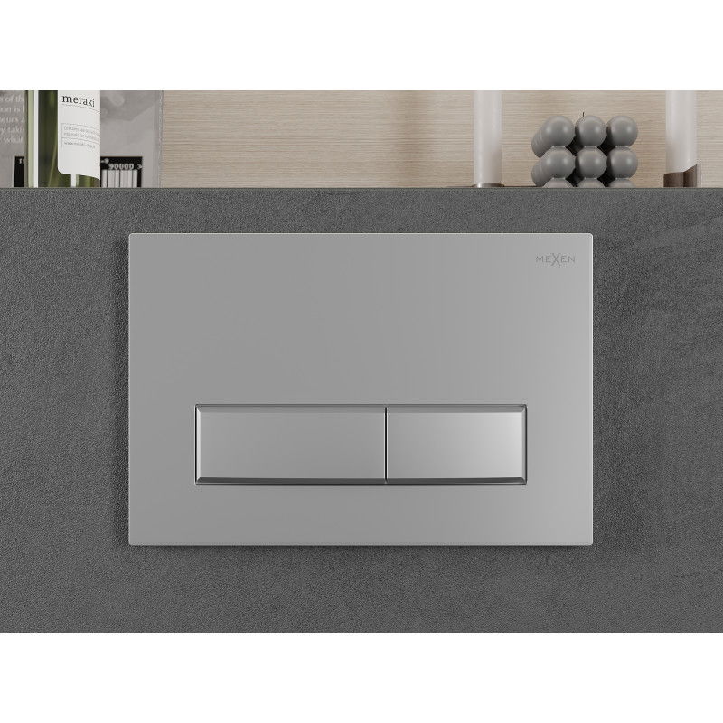 Mexen Fenix 09 бутон за промиване, матов хром - 600902