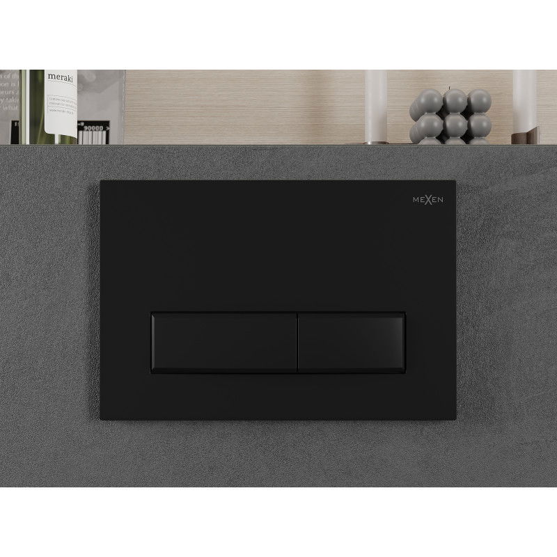 Mexen Fenix 09 бутон за промиване, черен мат - 600903