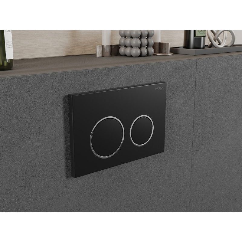 Mexen Fenix 07 XS бутони за промиване, черен мат - 600703