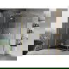 Mexen Mist-H L Duo душ кабина отваряема 85 x 80 см, прозрачна, златна матова - 8A5L-085L-080P-55-00