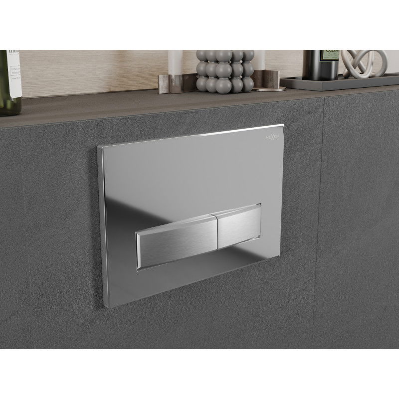 Mexen Fenix 09 бутон за промиване, лъскав хром - 600999