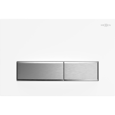 Mexen Fenix 09 бутон за промиване, бял/матов хром - 600929