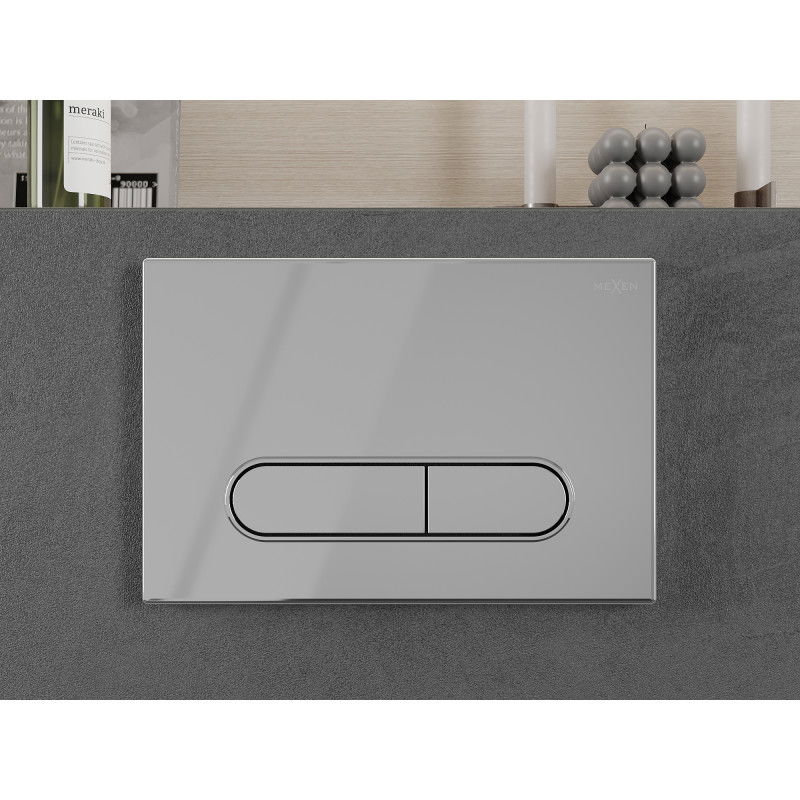 Mexen Fenix 11 бутон за промиване, лъскав хром - 601101