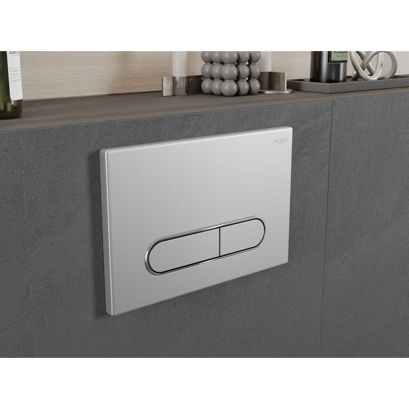 Mexen Fenix 11 бутон за промиване, матов хром - 601102