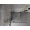 Mexen Mist-H L Duo кабина за душ с отваряща се врата 115 x 110 см, прозрачно, злато четкано - 8A5L-115L-110P-55-00
