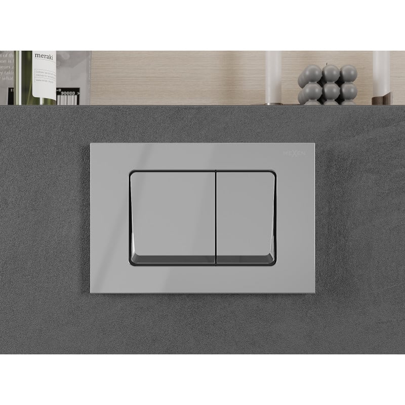 Mexen Fenix 10 XS бутон за промиване, лъскав хром - 601001