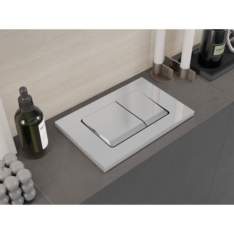 Mexen Fenix 10 XS бутон за промиване, лъскав хром - 601001